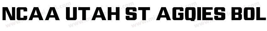 NCAA Utah St Agqies Bold Reg字体转换